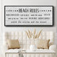 Rules of the Beach - Floater Framed Canvas Print
