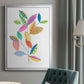 Color Pop Leaves II - Modern Framed Canvas Print