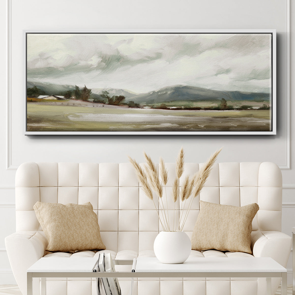 Big Sky Valley - Floater Framed Canvas Print