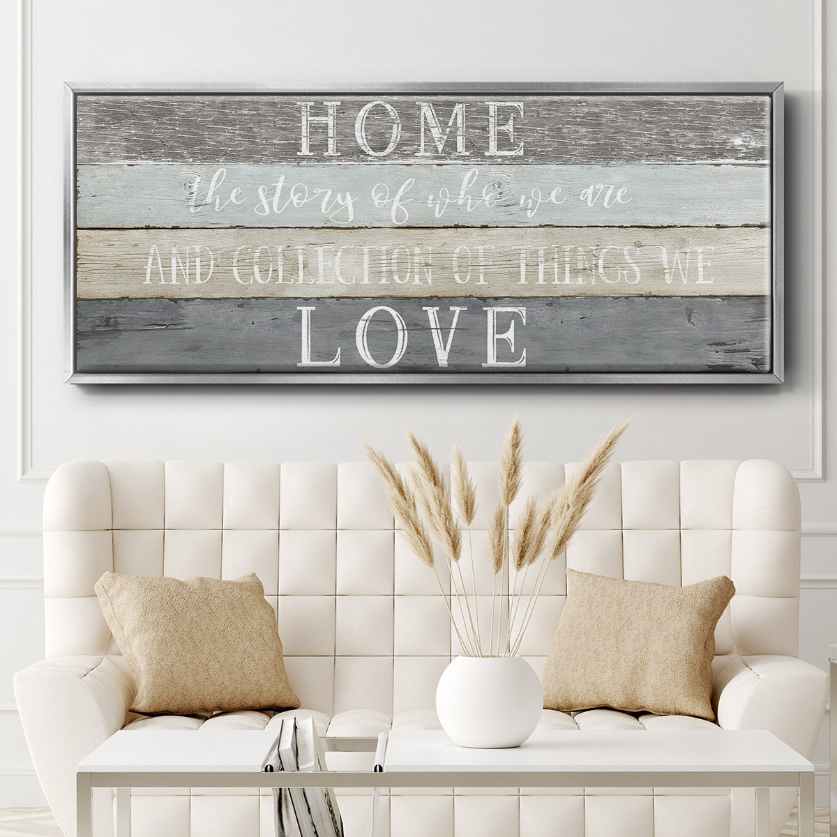 Home Love - Floater Framed Canvas Print