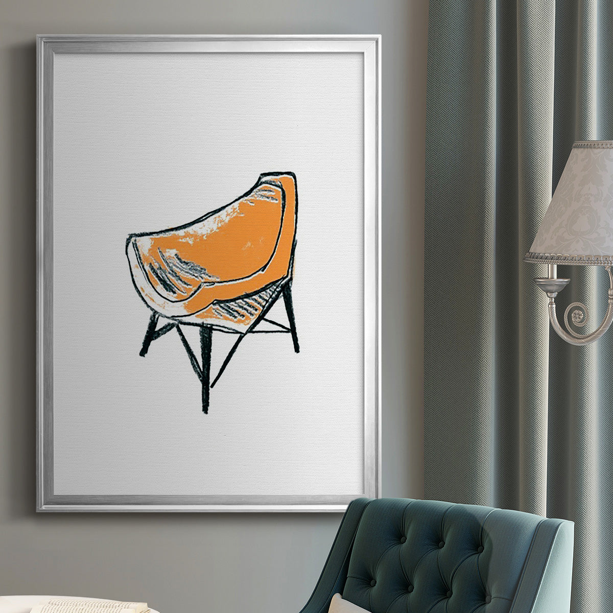 Take a Seat XII - Modern Framed Canvas Print