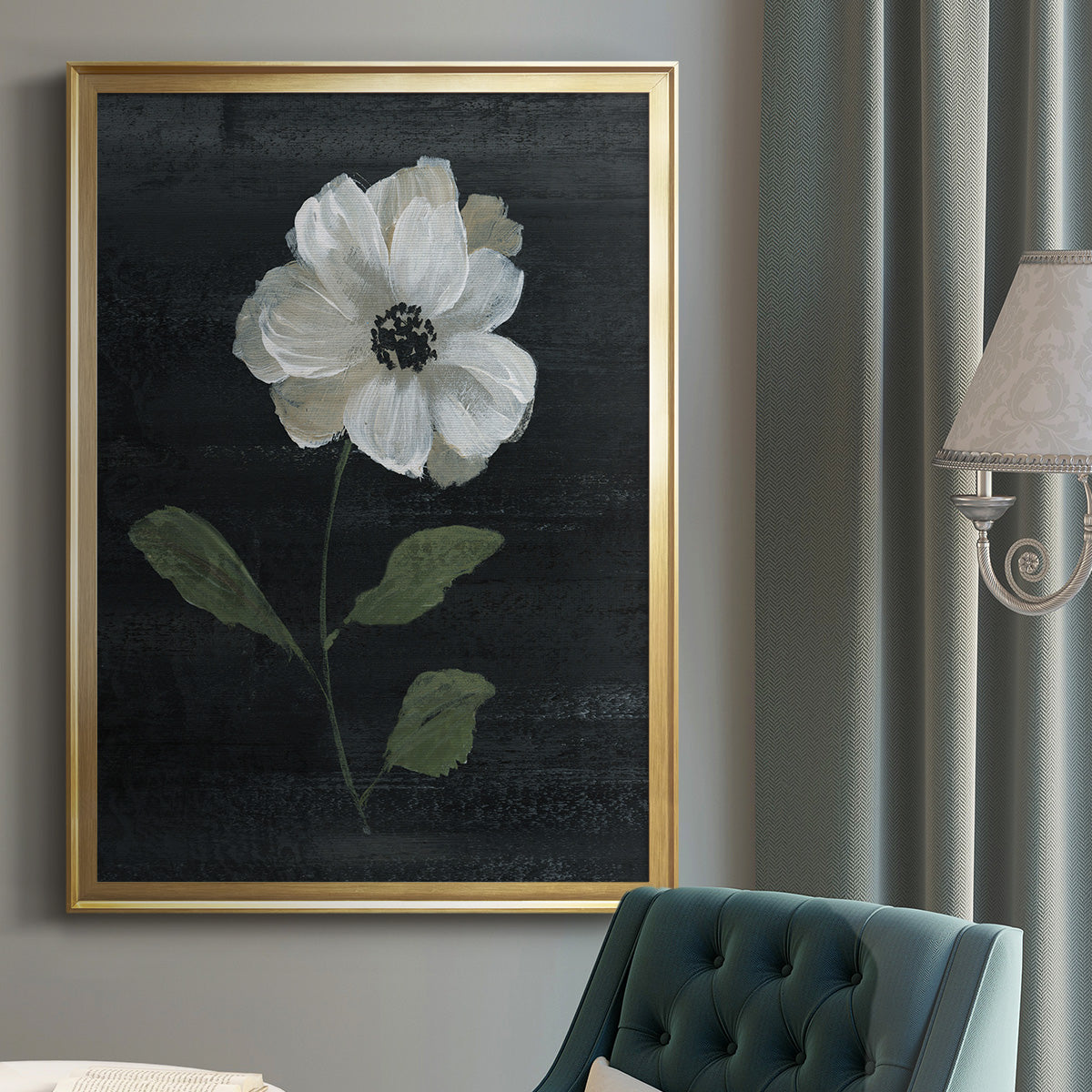 Country Botanical I - Modern Framed Canvas Print