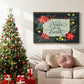 Bright Christmas Night  II - Framed Gallery Wrapped Canvas in Floating Frame