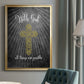 With God Gold - Modern Framed Canvas Print