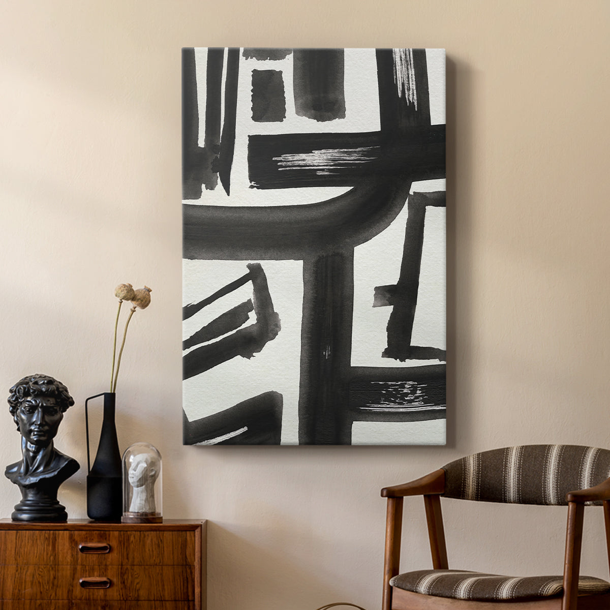 Inkwell Intersect II - Canvas Art Print