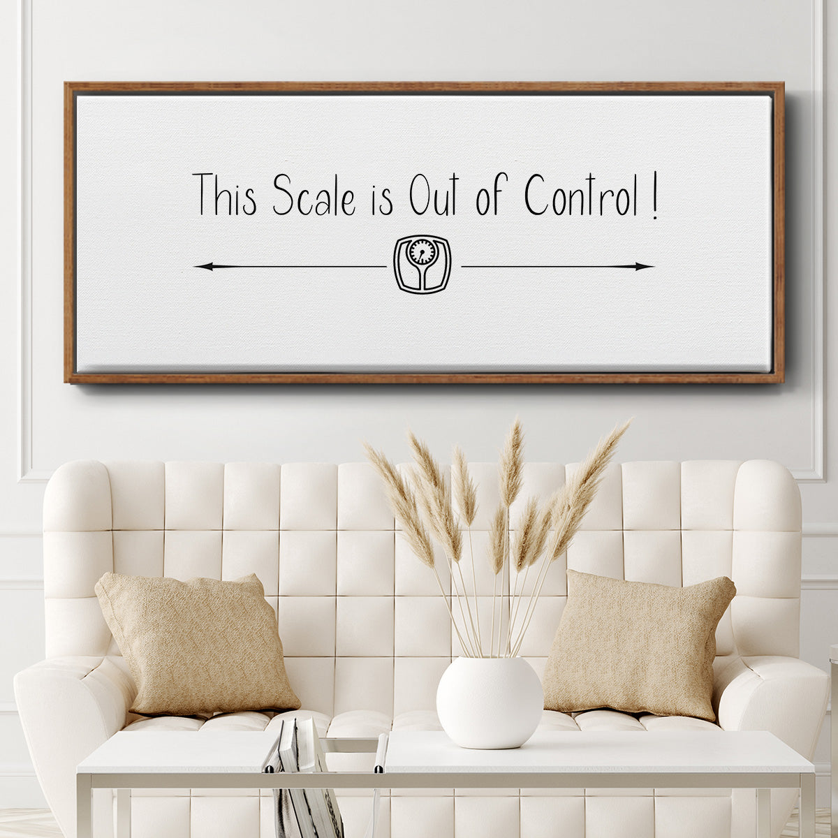 This Scale - Floater Framed Canvas Print