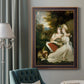 Classical portrait of the Frankland sisters by John Hoppner in an ornate bronzed mahogany wood frame displayed in a dark-toned interior setting.