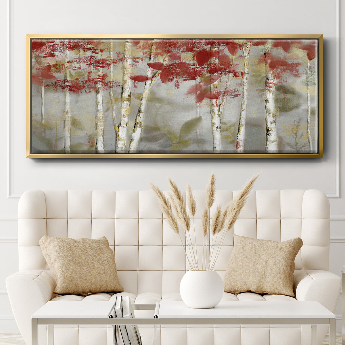 Autumn Forest - Floater Framed Canvas Print