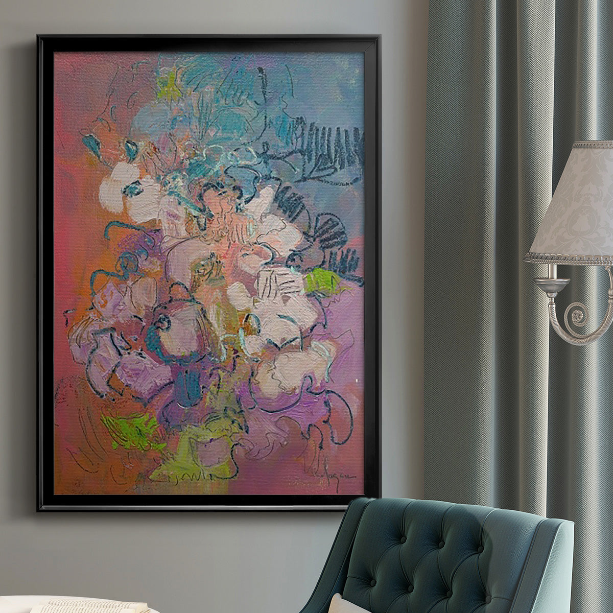 Archipelago - Modern Framed Canvas Print