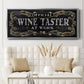 Wine Taster - Floater Framed Canvas Print
