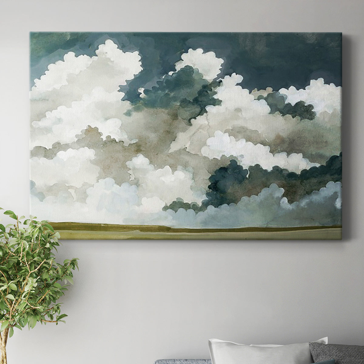 Vast Neutral Sky III Premium Gallery Wrapped Canvas - Ready to Hang