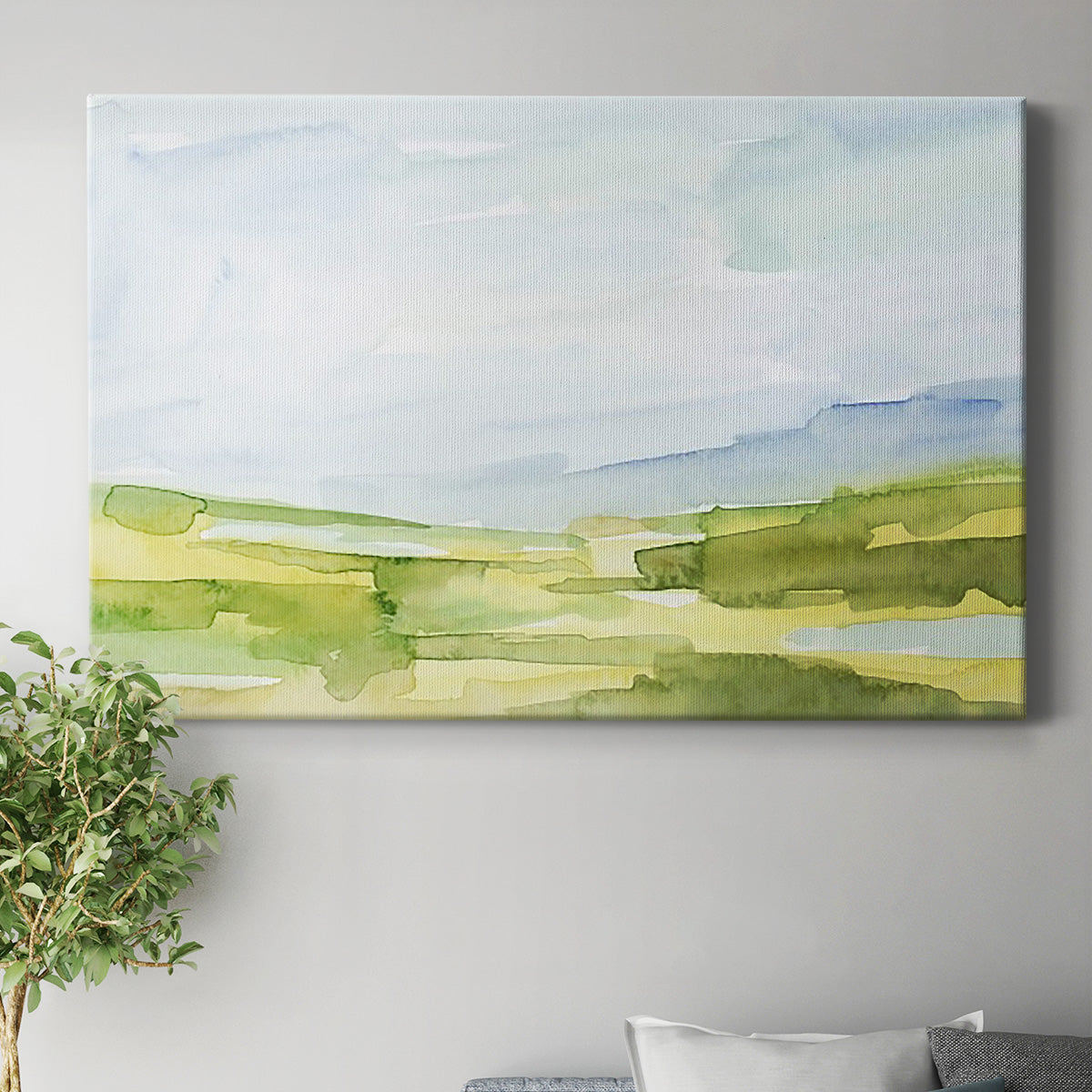 Watery Lowlands IV Premium Gallery Wrapped Canvas - Ready to Hang