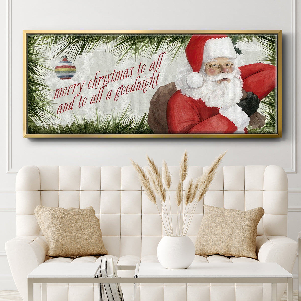 Arose Such a Clatter Collection D - Floater Framed Canvas Print