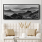 Mountains of the Great Wall - Floater Framed Canvas Print