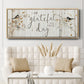 Grateful for this Day - Floater Framed Canvas Print