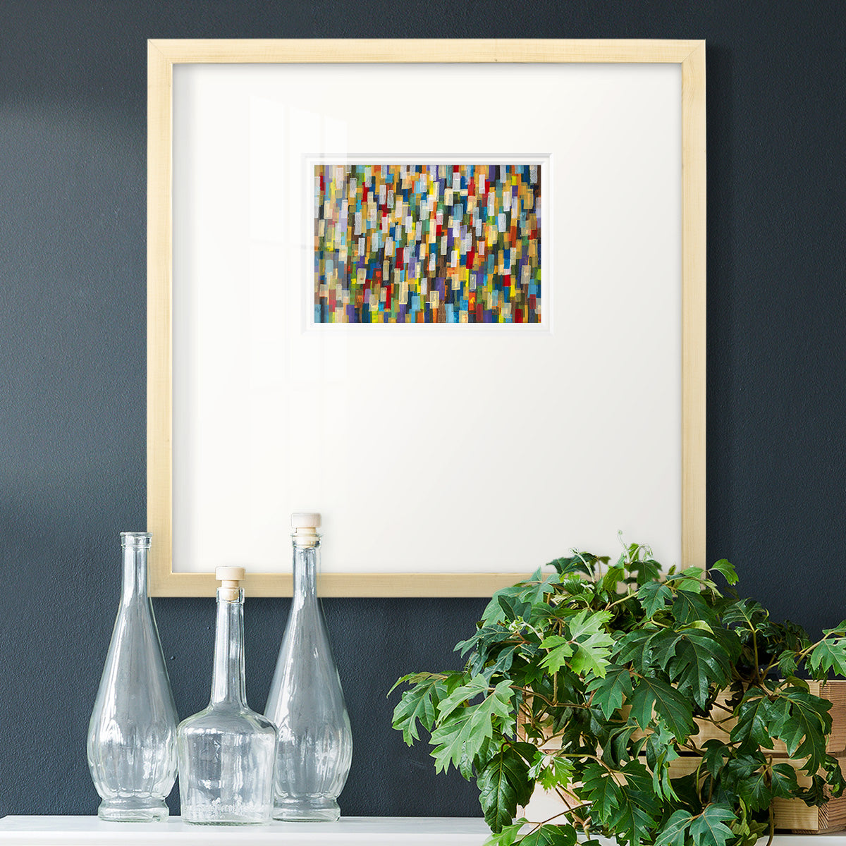 Confetti II Premium Framed Print Double Matboard