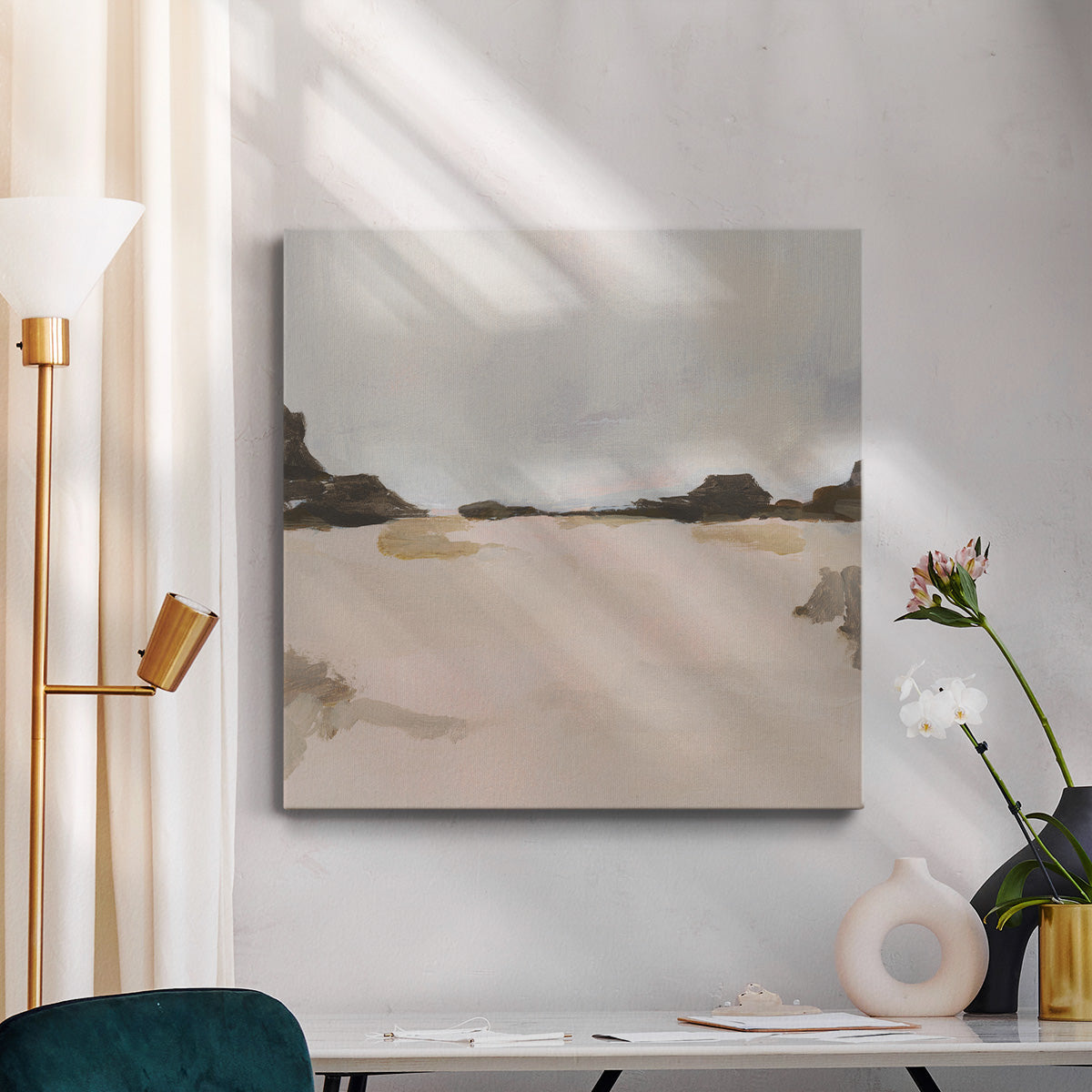 Misty Horizon Line II - Canvas Art Print