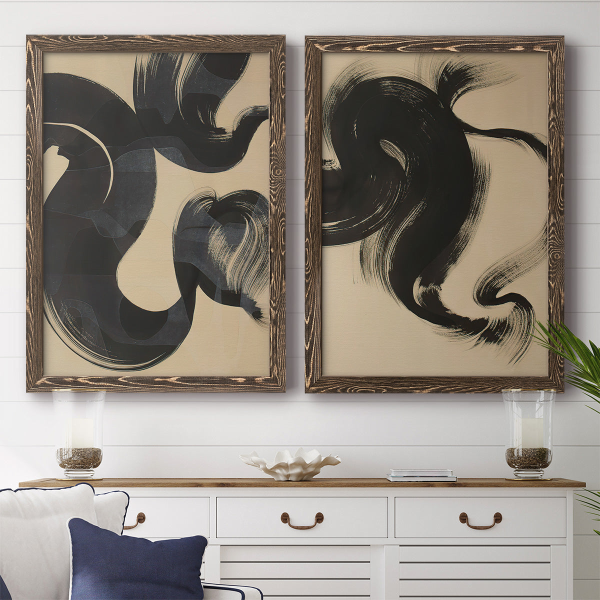 Sea Change I - Premium Framed Canvas 2 Piece Set - Ready to Hang