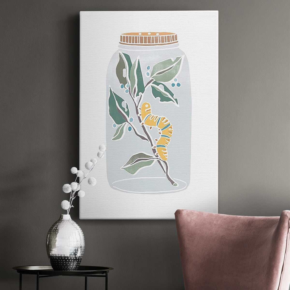 Nature Jar I Premium Gallery Wrapped Canvas - Ready to Hang