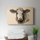 Charcoal Cow I - Canvas Art Print