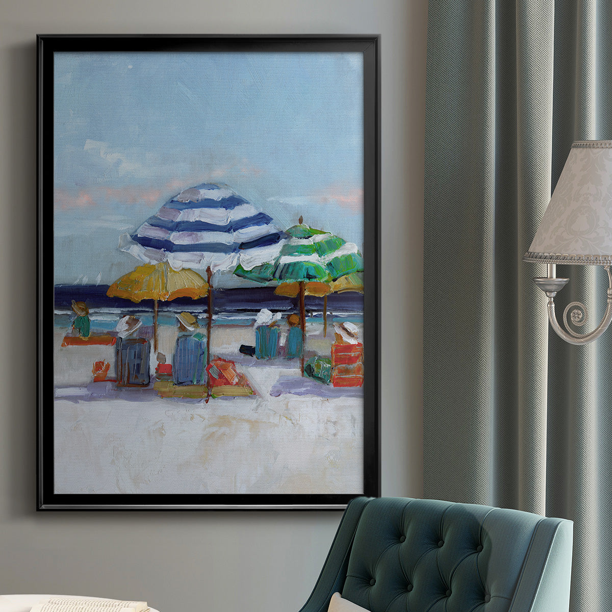 A Day Dream II - Modern Framed Canvas Print