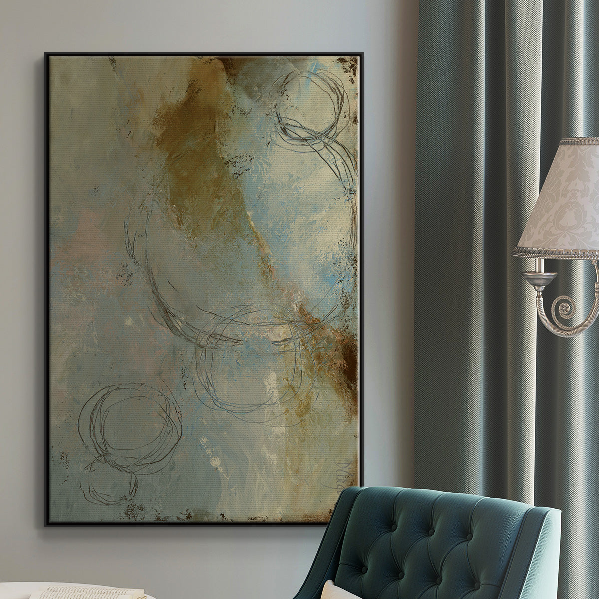 Zen Path I  Framed Premium Gallery Wrapped Canvas - Ready to Hang