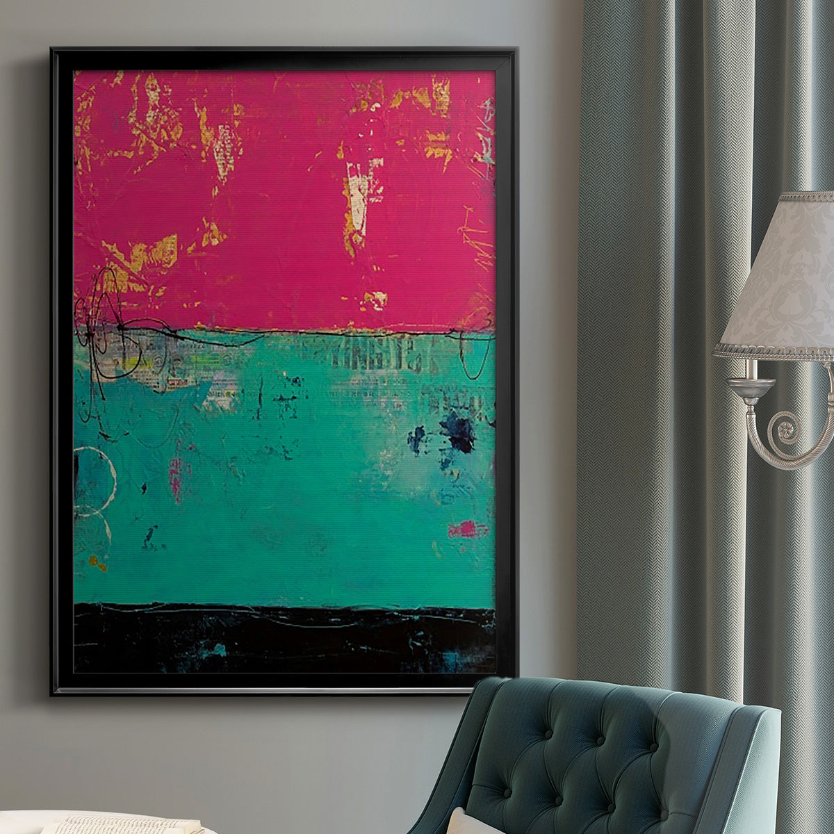Good Mood - Modern Framed Canvas Print