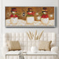 Top Hat Snowmen - Floater Framed Canvas Print