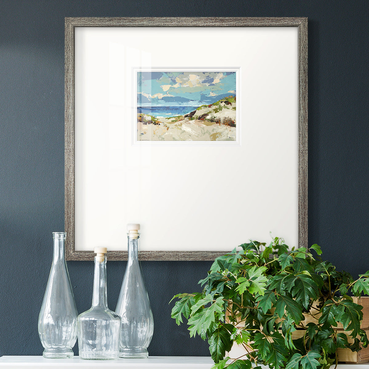 Dunes I- Premium Framed Print Double Matboard