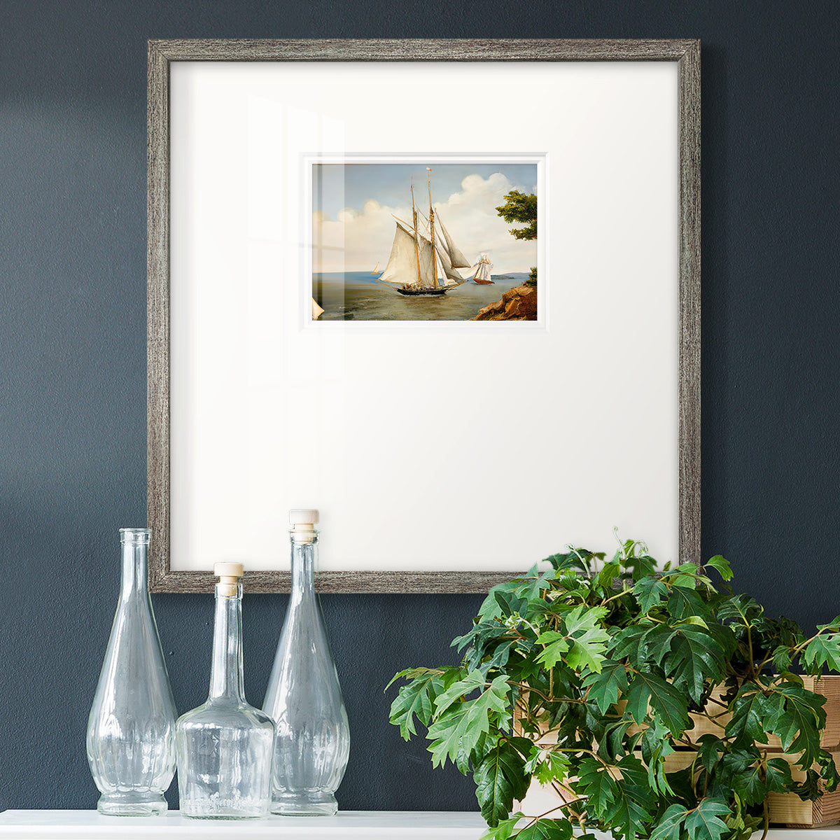 Little Sail Premium Framed Print Double Matboard