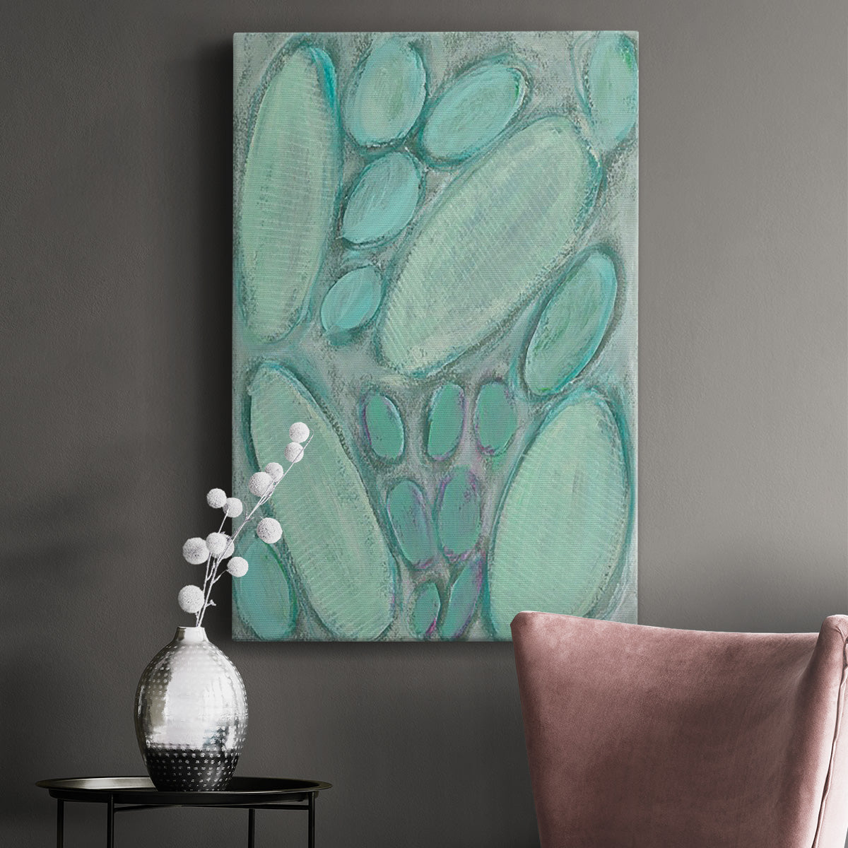 Blue Orbs I - Canvas Art Print