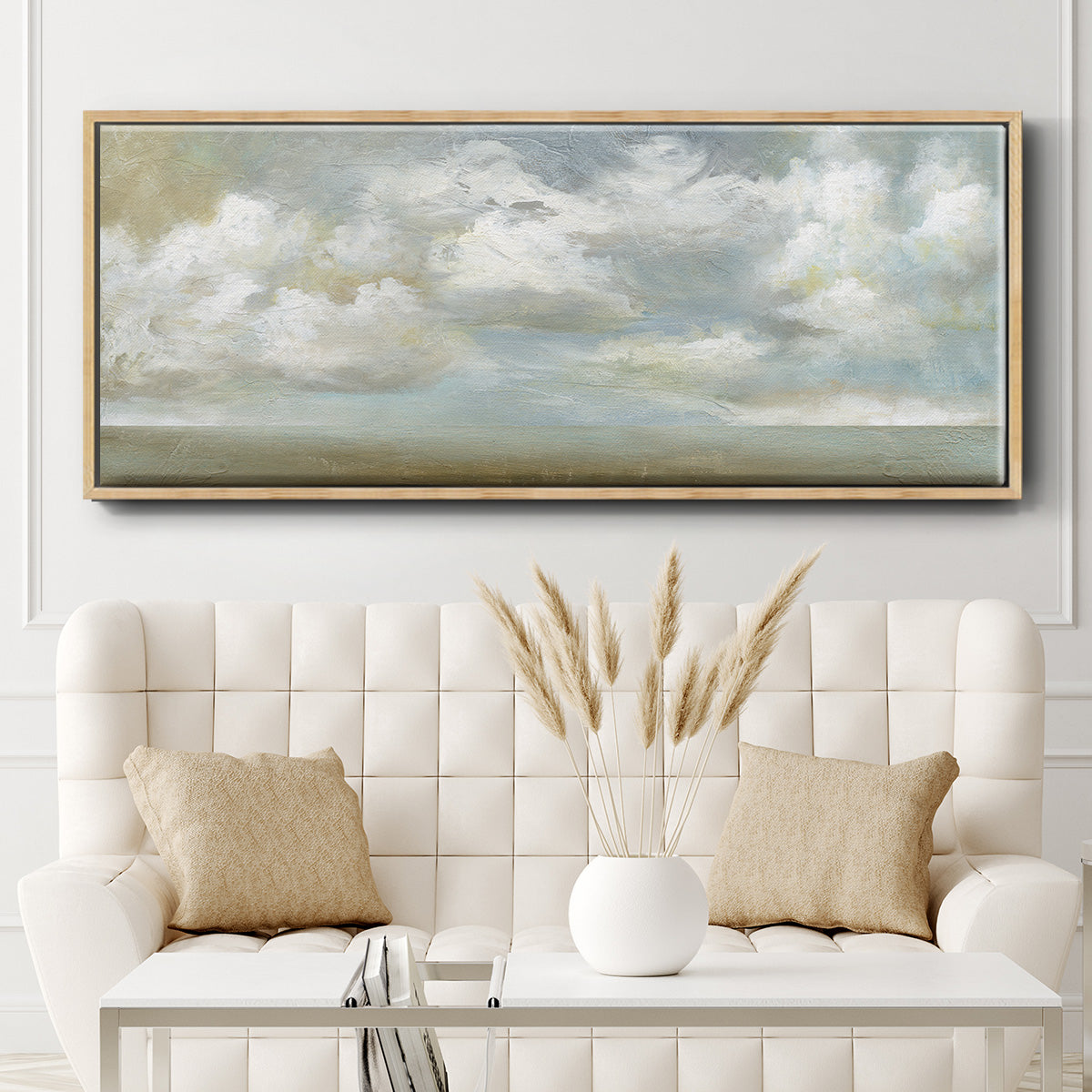 Cloudscape Vista III - Floater Framed Canvas Print
