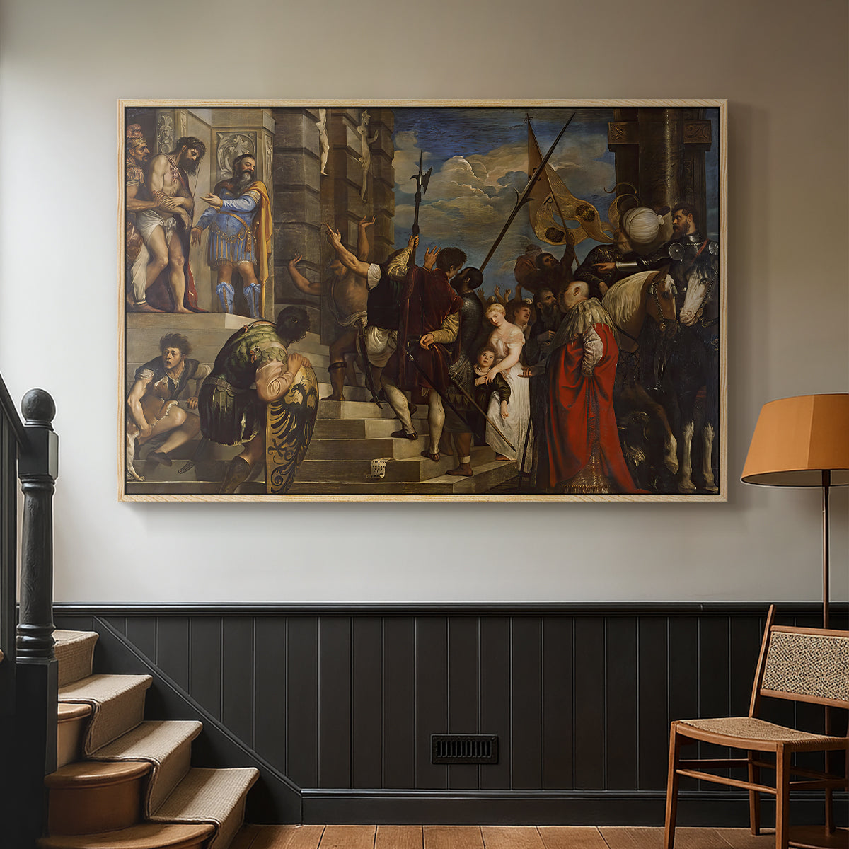 Ecce Homo, c. 1543 - Floater Framed Canvas Print