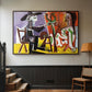 The Painter and His Model, 1963 - Floater Framed Canvas Print