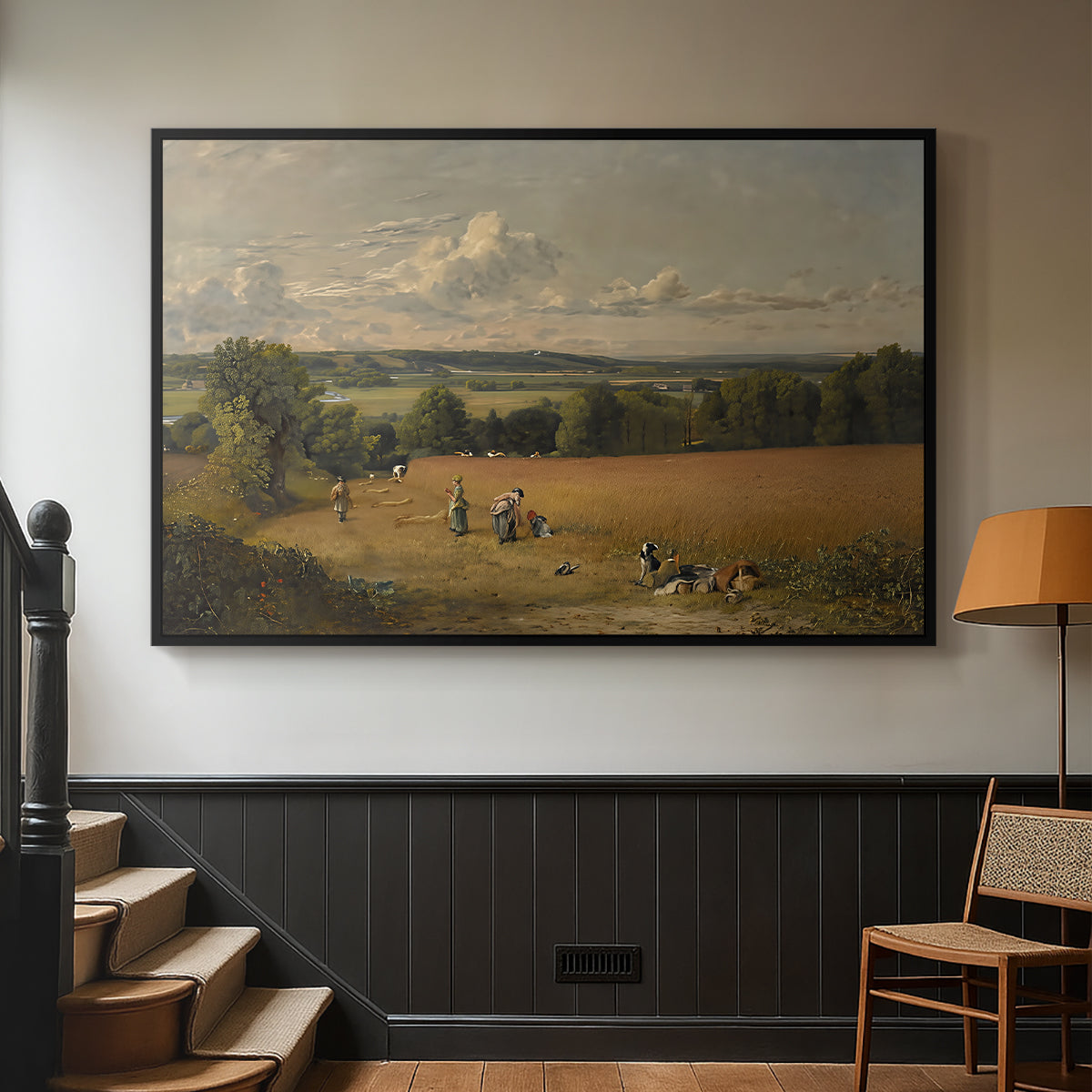 The Wheat Field, 1816 - Floater Framed Canvas Print