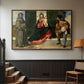 Madonna and Child with Saints Anthony of Padua and Roch, c. 1510 - Floater Framed Canvas Print