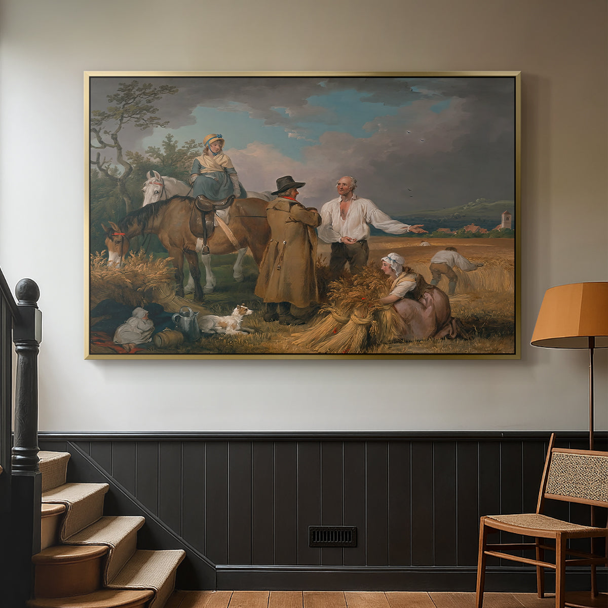 The Reapers, 1800 - Floater Framed Canvas Print