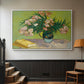 Vase with Oleanders and Books, 1888 - Floater Framed Canvas Print