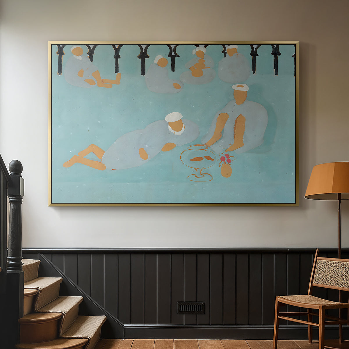 Arab Coffeehouse (Le café Maure), 1913 - Floater Framed Canvas Print
