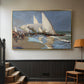 The Beach at Valencia, 1908 - Floater Framed Canvas Print