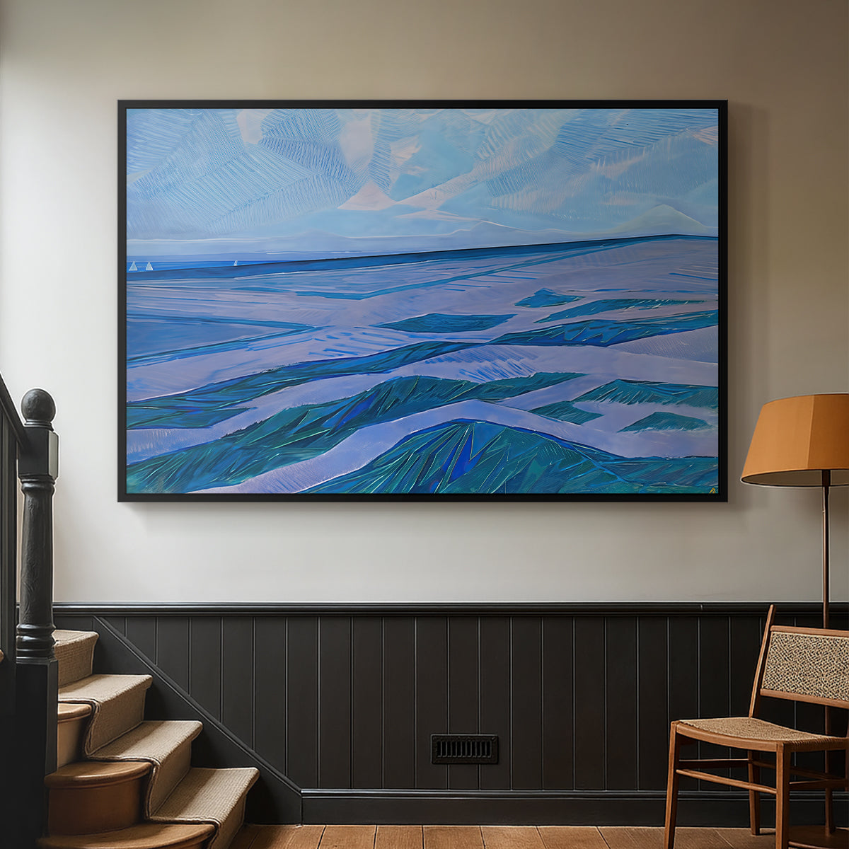 Dune Landscape, 1911 - Floater Framed Canvas Print