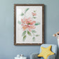 Peony Contour - Barnwood Framed Art Print