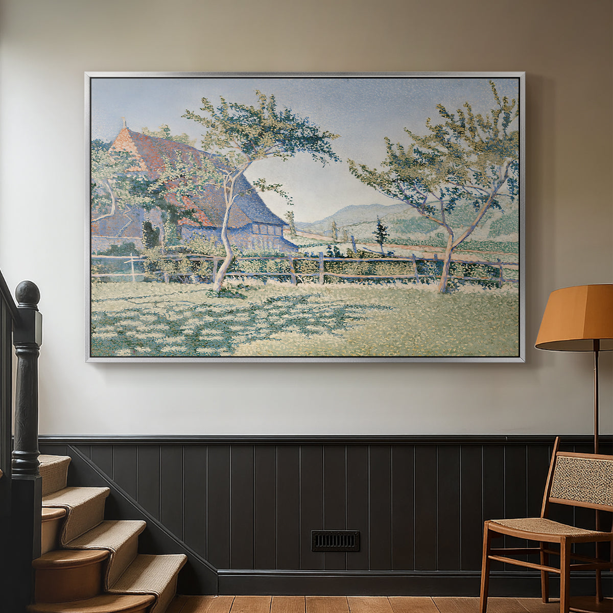 Comblat-le-Château, the Meadow, Opus 161, 1887 - Floater Framed Canvas Print
