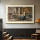 Cabinet de Flaubert à Croisset, 1874 - Floater Framed Canvas Print