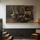 The Studio of Ferdinand De Braekeleer I, Father of the Painter, c. 1873-1885 - Floater Framed Canvas Print