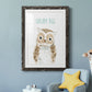 Dream Big Owl - Premium Framed Print - Distressed Barnwood Frame - Ready to Hang