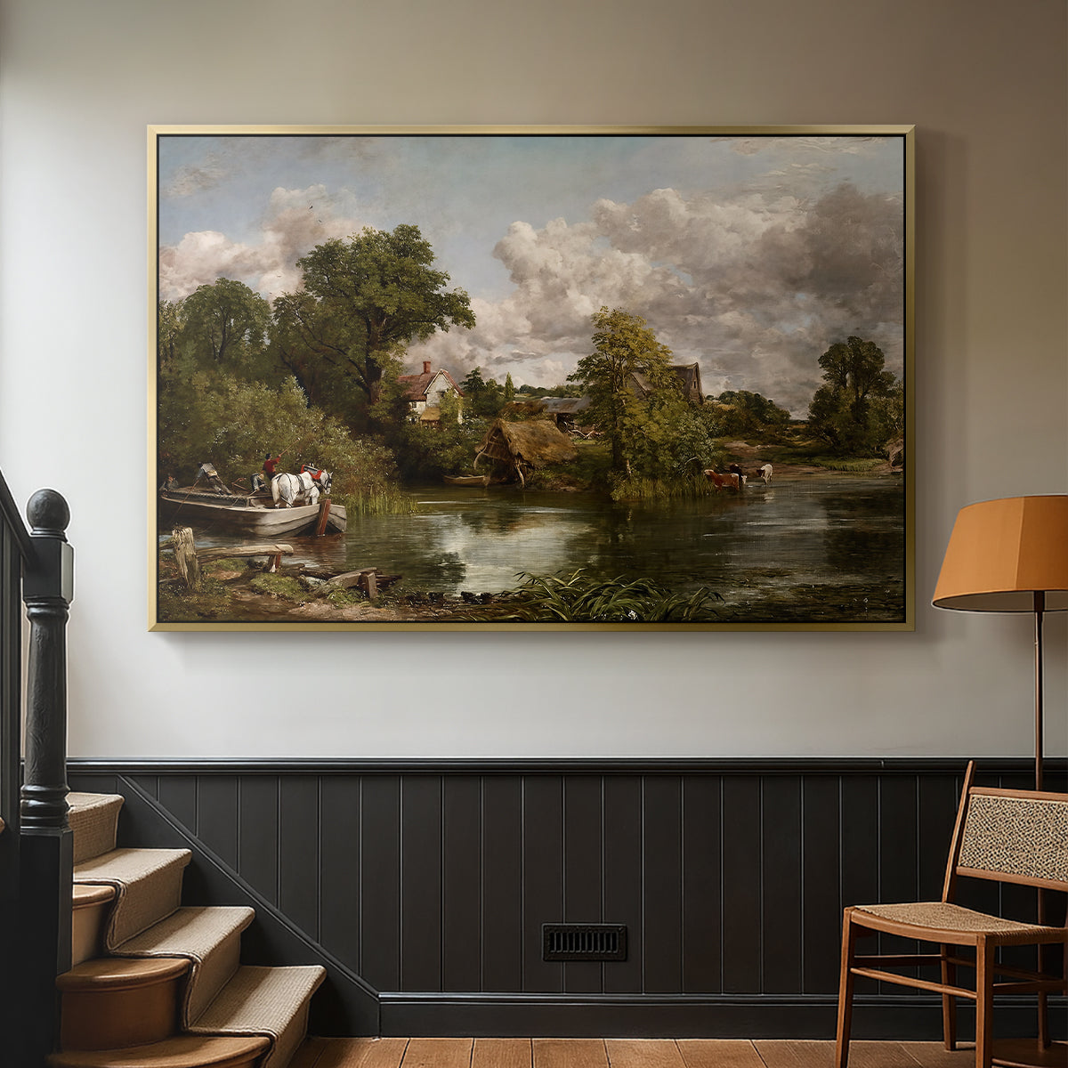 The White Horse, 1819 - Floater Framed Canvas Print