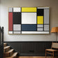Composition with Yellow, Red, Black, Blue, and Gray, 1920 - Floater Framed Canvas Print