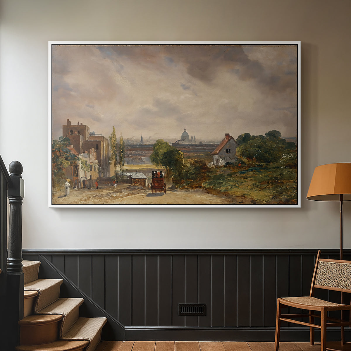 Sir Richard Steele's Cottage, Hampstead, c. 1832 - Floater Framed Canvas Print
