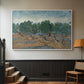 Olive Trees, 1889 - Floater Framed Canvas Print